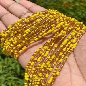 Yellow Beaded Waist Beads